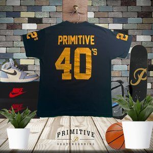 Primitive Skater Graphic Tee Black and Yellow